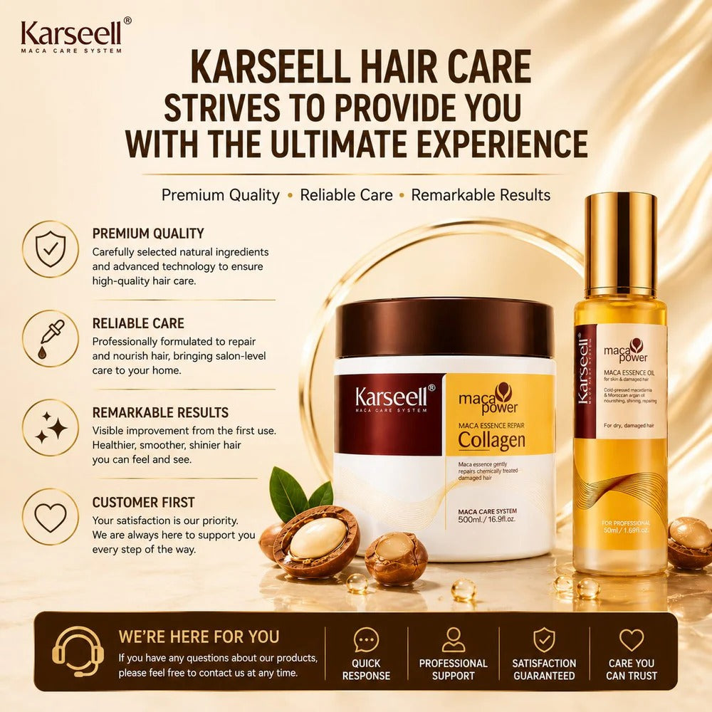Karseell Collagen Hair Mask+Argan Oil Set